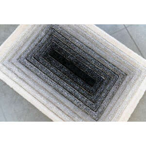Piramis Shaggy (gray-cream) 5cm 3D szőnyeg 160x220cm Szürke-Krém kép