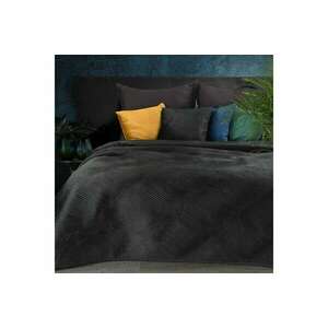 Ria5 bársony ágytakaró Fekete 220x240 cm kép
