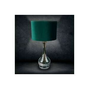 Ada 01 asztali lámpa bársony búrával Sötétzöld 36x69 cm kép