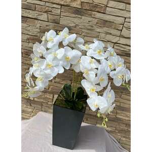 Kocka padlóvázás orchidea(beton effekt antracit/fehér) színben k... kép