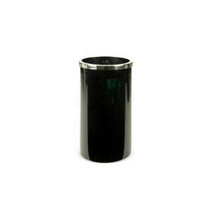 Capri üveg váza Fekete/zöld 19x19x33 cm kép