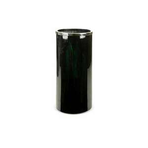 Capri üveg váza Fekete/zöld 21x21x45 cm kép