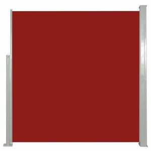 vidaXL piros behúzható oldalsó napellenző 140 x 300 cm kép
