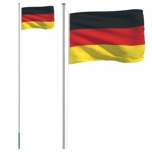 vidaXL alumínium német zászló és rúd 6, 23 m kép