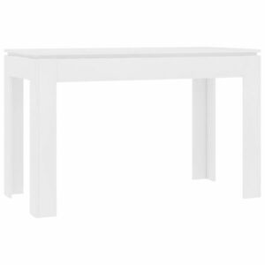 vidaXL fehér forgácslap étkezőasztal 120 x 60 x 76 cm kép
