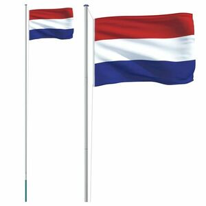 vidaXL alumínium holland zászló és rúd 6, 23 m kép