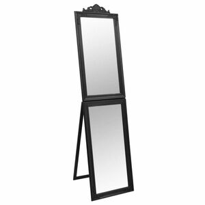 vidaXL fekete szabadon álló tükör 50x200 cm kép