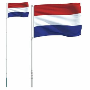vidaXL holland alumínium zászló és rúd 5, 55 m kép