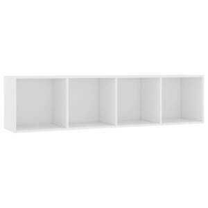 vidaXL fehér könyv-/TV-szekrény 143 x 30 x 36 cm kép