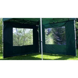 Két oldalfal PROFI kerti sátorhoz 3 x 3 m - zöld kép