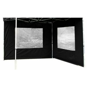 Két oldalfal PROFI kerti sátorhoz 3 x 3 m - fekete kép