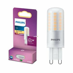 Philips G9 LED 4, 8W 570lm 2700K meleg fehér - 60W izzó helyett kép