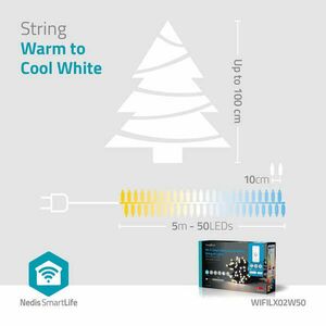 SmartLife Dekoratív LED | Húr | Wi-Fi | Meleg és lehűlni fehér |... kép