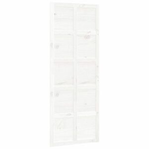 vidaXL fehér tömör fenyőfa istálló stílusú ajtó 100 x 1, 8 x 204, 5 cm kép