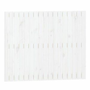 vidaXL fehér tömör fenyőfa fali fejtámla 108x3x90 cm kép