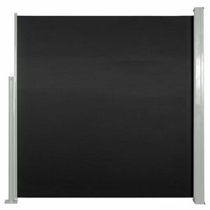 Fekete behúzható oldalsó napellenző 140 x 300 cm kép