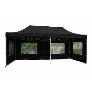 GARTHEN Kerti sátor összecsukható PROFI 3 x 6 m fekete kép