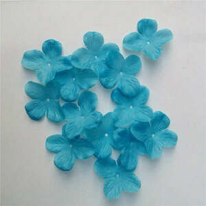 Örökzöld selyem virágszirmok (100 db) kék kép
