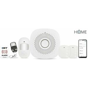 iGET HOME Alarm X1 - Intelligens Wi-Fi biztonsági rendszer, iGET HOME alkalmazás, szett kép