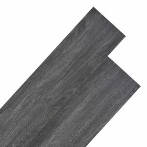 vidaXL fekete nem öntapadó PVC padlóburkoló lapok 3 mm 4, 46 m² kép