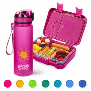 Klarstein Reggeliző szett, uzsonnás doboz és ivópalack, Tritan, szoros zárórendszer, BPA-mentes kép
