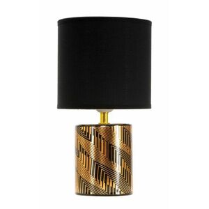 Asztali lámpa 28 cm, fekete, arany - CALIA - Butopêa kép