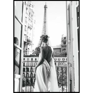 Falikép, 50x70 cm, párizsi nő - PARIS - Butopêa kép