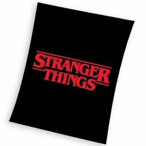 CARBOTEX Gyerek pléd Stranger Things Fekete 150×200 cm kép