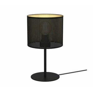 Asztali lámpa LOFT SHADE 1xE27/60W/230V á. 18 cm fekete/arany kép