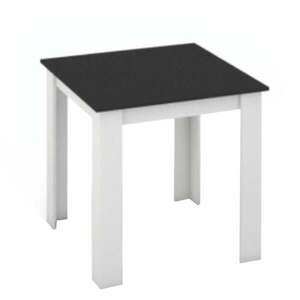 Kraz K75_80 Étkezőasztal - fehér-fekete kép
