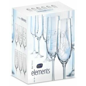 Crystalex pezsgőspoharak 190ml 6db ELEMENTS kép