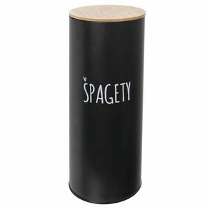 Orion pléh/bambusz doboz 11 cm átmérőjű spagetti BLACK kép