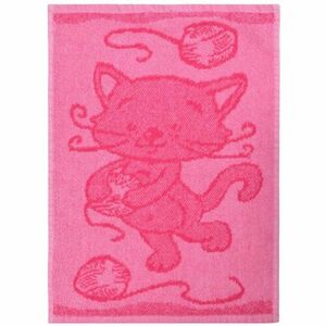 Cat pink gyermek törölköző, 30 x 50 cm kép
