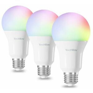 TechToy Smart Bulb RGB 11W E27 3 db-os szett kép