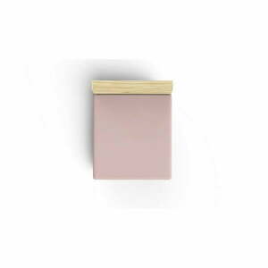 Rózsaszín gumis pamut lepedő 140x190 cm - Mijolnir kép