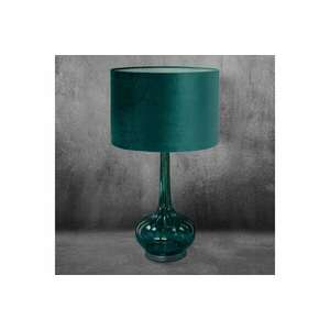 Sami asztali lámpa bársony búrával Türkiz 38x38x70 cm kép