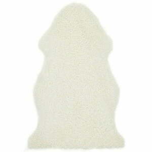 Fehér bárányszőrme szőnyeg 90x60 cm - Narma kép