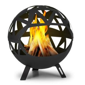 Blumfeldt Colima, tűzrakóhely, Ø 66 cm, gömb alakú, faszénráccsal és hamutartóval, geometrikus forma kép