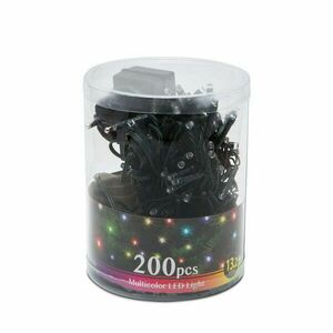 Karácsonyi LED fényfüzér 200Led Multicolor - színes - 13, 2m - 56504A kép