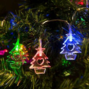 Karácsonyi LED fényfüzér 20Led Multicolor -színes, karácsonyfa , ... kép