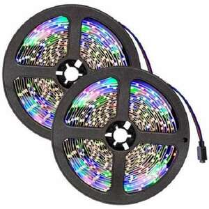 RGB LED szalagszett távirányítóval, 10 méter, 5050-es, 12 V, 72 Watt kép