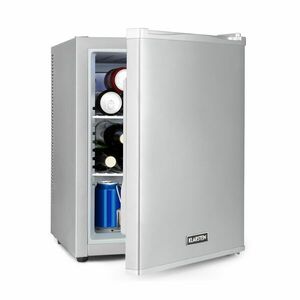 Klarstein Happy Hour 40, mini hűtőszekrény, 40 liter, 5 -15°C, csendes, 23dB, LED világítás, ezüst kép