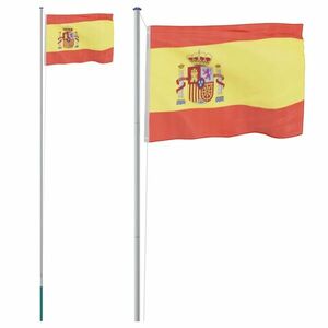 vidaXL alumínium spanyol zászló és rúd 6, 23 m kép