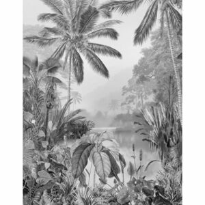 Komar Lac Tropical fekete-fehér fényképfreskó 200 x 270 cm kép
