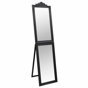 vidaXL fekete szabadon álló tükör 45x180 cm kép