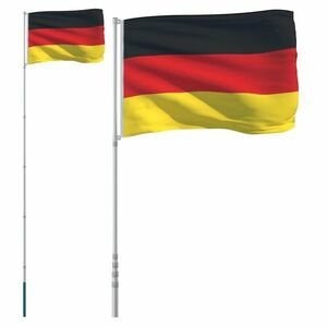 vidaXL német alumínium zászló és rúd 5, 55 m kép