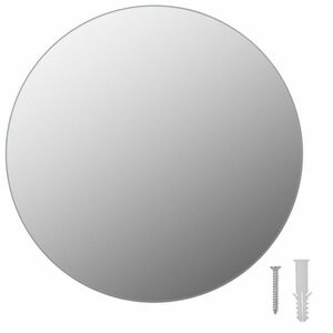 vidaXL kör alakú keret nélküli üveg tükör 30 cm kép