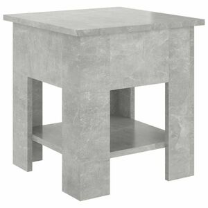 vidaXL betonszürke szerelt fa dohányzóasztal 40 x 40 x 42 cm kép
