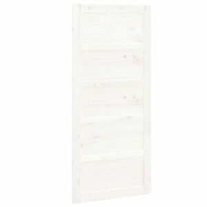 vidaXL fehér tömör fenyőfa istálló stílusú ajtó 90x1, 8x204, 5 cm kép