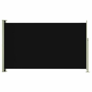 vidaXL fekete behúzható oldalsó terasznapellenző 180 x 300 cm kép